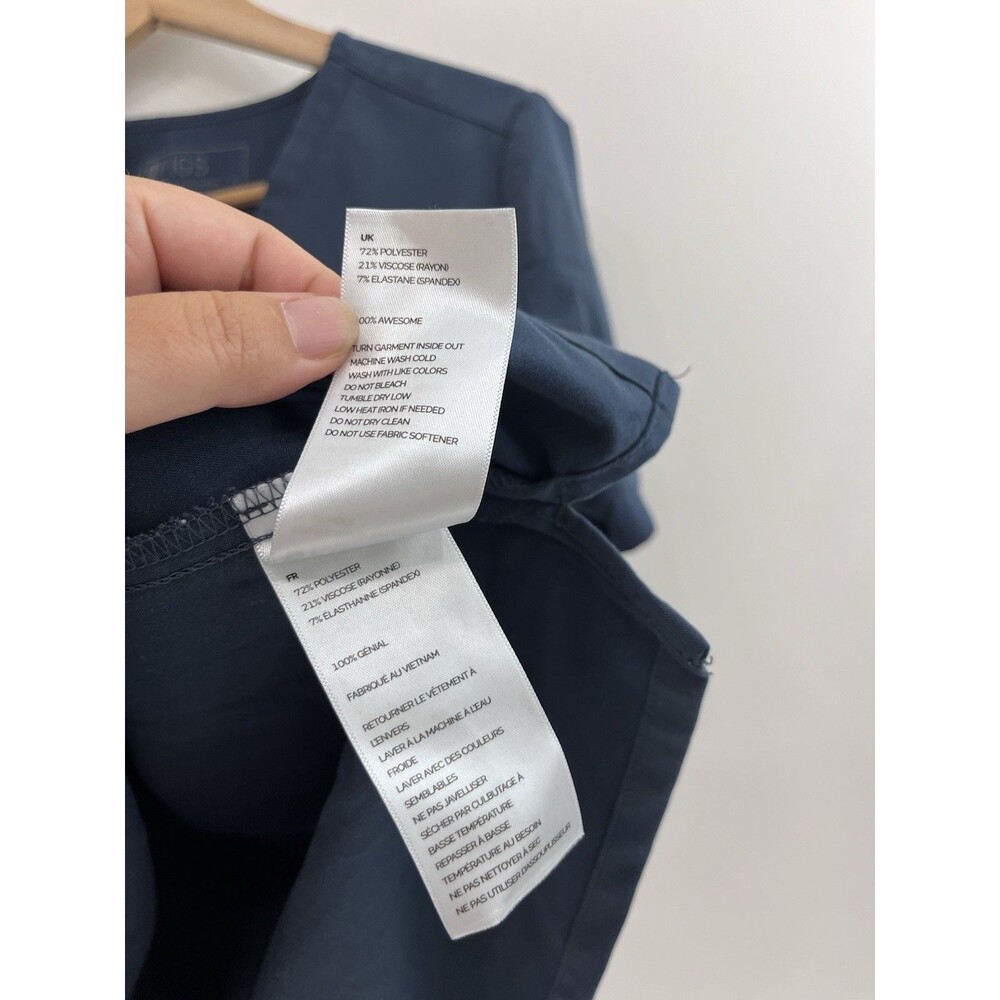 Figs Technical Collection Catarina Scrub Top Womens Medium Blue FW1000 - Picture 5 of 7